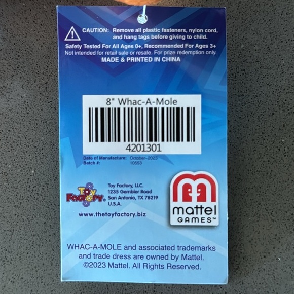 Whac-A-Mole Plush / Mattel Games / 9” / BRAND NEW - Picture 13 of 15